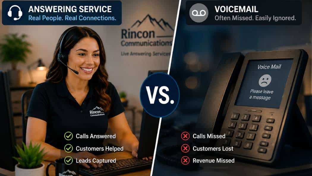 Answering service versus voicemail comparison for businesses